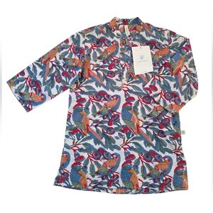 Anokhi For Kids Tropical Parrot Print Top